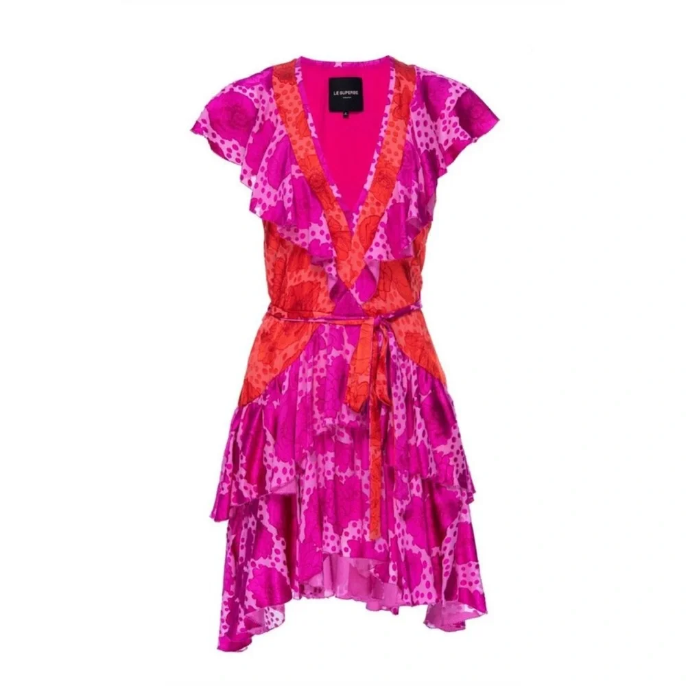 Le Superbe Aurora Flora Lil Flirt Ruffle Mini Dress - Picture 5 of 16